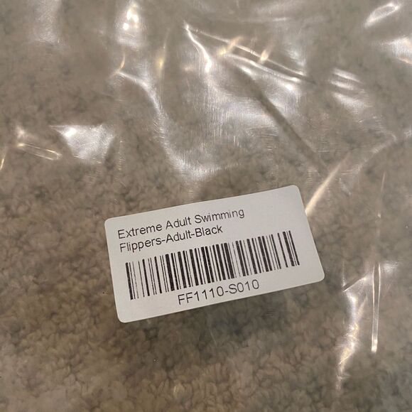 Black Swim Fins for Men BNWT Size L/XL - Picture 3 of 6